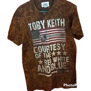 Toby keith tee shirt, tye dye Med.